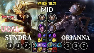 KT Ucal Syndra vs Orianna Mid - KR Patch 10.21