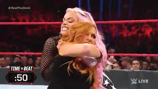 WWE Monday Night Raw   Becky Lynch vs Liv Morgan   Beat The Clock Challenge Match   25 March 2019