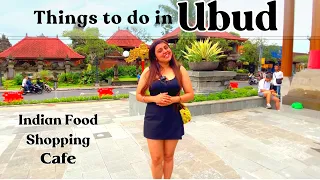 Exploring Ubud Market - Bali |  Shopping in Ubud | Cafe In Ubud | Indian Food In Bali [CC] [4K]