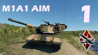 Катаемся на M1A1 AIM #1 | Не Гайд На Полковой Абрамс | WarThunder | 18+