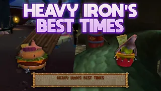 Heavy Iron's Best Times Easter Egg - The SpongeBob SquarePants Movie Game