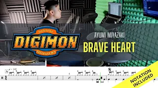 Digimon Adventure OST| Ayumi Miyazaki| Brave Heart| Drum Cover| Raymond Goh
