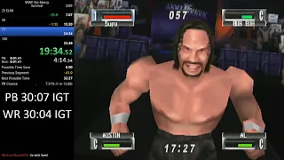 WWF No Mercy - Survival Mode Speedrun CAW - 32:18 (28:49 in-game time) [Current World Record]