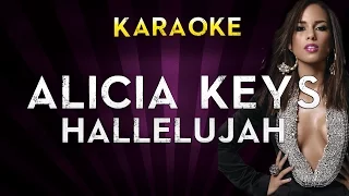 Alicia Keys - Hallelujah | Higher Key Instrumental Karaoke Instrumental Lyrics Cover Sing