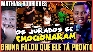 MATHIAS RODRIGUES ARREPIA JURADOS QUE O APLAUDEM DE PÉ NO SHADOW BRASIL GOSPEL DO RAUL GIL - REACT