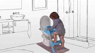 Toilet træner med trappe, Kiddyloo - Thermobaby