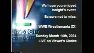 Viewers Choice Pay-Per-View - We Hope You Enjoyed - 2004