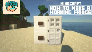 How to Make a Working Fridge (No MOD) in Minecraft or MCPE - Sapote Gaming