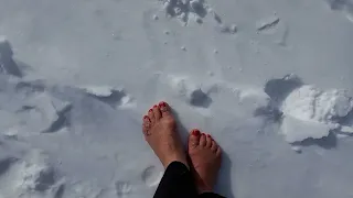 #barfußlaufen im #schnee #barefoot in #snow   2022