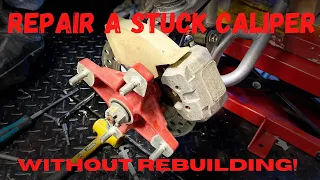 Repair a stuck ATV brake caliper, WITHOUT REBUILDING! Honda TRX250EX