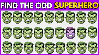 Find The Odd Emoji Out : Superhero Quiz 🦸👾 | Emoji Challenge 🧠