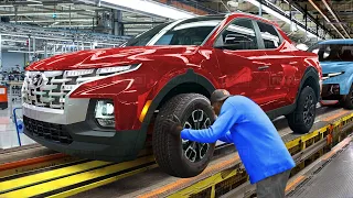 How They Build US Hyundai Pick-Up From Scratch - Inside Production Line Factory