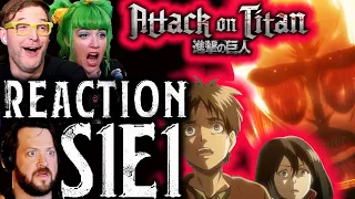 We react to "Attack On Titan" for the FIRST TIME! // S1x1 REACTION!!