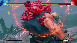 STREET FIGHTER V Sagat vs Akuma