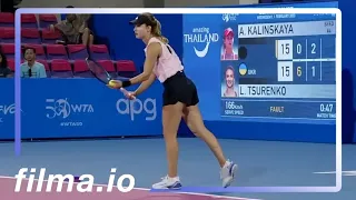 Anna Kalinskaya vs  Lesia Tsurenko 2023 WTA Match Highlights | Event Video Thailand