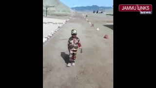 ITBP posts 'happy and inspiring' video of 5-year-old Ladakh boy saluting jawans