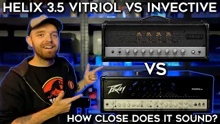 Line 6 Helix 3.5 PV Vitriol vs Peavey Invective 120! (Does It Sound Close?)