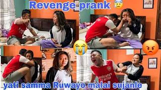 [ REVENGE PRANK ] ON WIFE 😱 || EX GIRLFRIEND LAYI GARMA BOLAUXU 🤣 || PRANK GONE 😑 || SHE CRIED 🥹