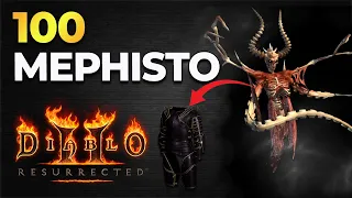 100 Mephisto Runs INSANE Drops LADDER SC - Diablo 2 Resurrected