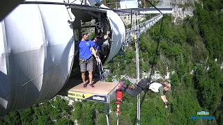 Прыжок с моста в SkyPark AJ Hackett Sochi. Bungy 207 m.