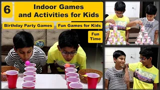 6 Indoor Games and Activities for kids at home | Birthday Party Games for Kids | Summer Games (2024)