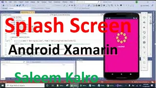 Create Splash Screen Android Xamarin using Visual Studio