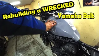 МотоГоловняк#5|Восстановление Yamaha Bolt XV950 из США|Круизер для НОВИЧКА| Rebuilding a WRECKED