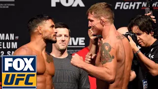 Dennis Bermudez vs. Darren Elkins face off | Weigh-in | UFC Fight Night