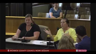 Monroe County Council Work Session, August 23, 2022