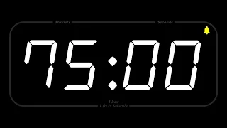 75 MINUTE - TIMER & ALARM - 1080p - COUNTDOWN