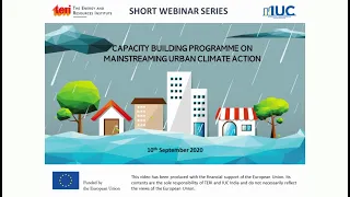 Mainstreaming Urban Climate Action: Module 1 on Impact of Climate Change on Cities