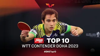 Top 10 Table Tennis points from #WTTContender Doha 2023 | Presented by DHS