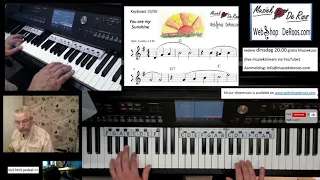 Keyboard Cursus 31-40 of 50 keyboardlessons, Play along Tutorial video