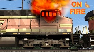 Fire in the BNSF train cabin (Simulation)