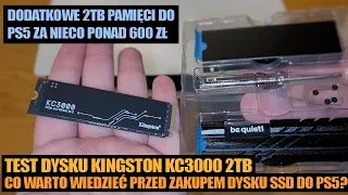 Dodatkowe 2TB pamięci do PS5 za nieco ponad 600zł? - dysk SSD Kingston KC3000 + radiator be quiet!