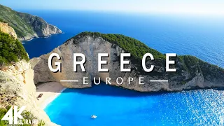 FLYING OVER GREECE  (4K UHD) - Relaxing Music Along With Beautiful Nature Videos - 4K Video Ultra HD