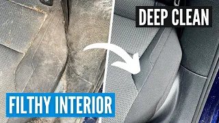 Filthy Interior Deep Clean | Detailing Transformation on a VW Golf