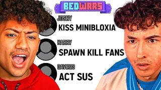 We Did YOUR HARDEST DARES.. (Roblox Bedwars)