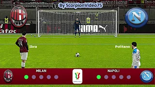 PES 2020 • Milan Vs Napoli Coppa Italia Calci di Rigore "Traditi dalla Destra del Palo"