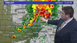 DFW weather: Latest on chances and timings of severe storms on Monday