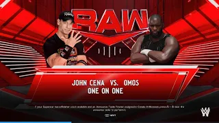 WWE 2K24 John Cena vs Omos 4/8/2024