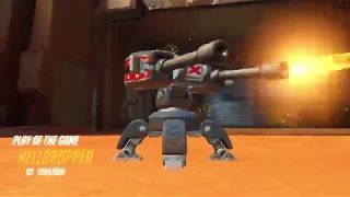 Torbjorn with his level 3 turret in combat before rework