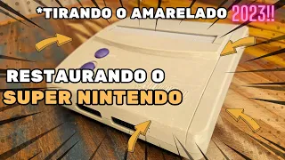 Restauração Épica do Super Nintendo: Removendo o Amarelado e Deixando como NOVO