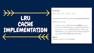 LRU cache | Live Coding with Explanation | Leetcode #146