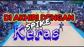 Set Penentu kemenangan PopRes Lembata pada Turnamen Volleyball Loyobohor Open