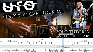 Ufo - Only You Can Rock Me guitar solo lesson (with tablatures and backing tracks)