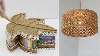 5 Amazing Jute Craft Home Decorating Ideas Handmade from Waste Material
