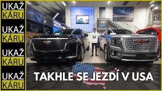 4K | DEN (NE)ZÁVISLOSTI NA AMERIKÁCH! | SHELBY, HELLCAT, ESCALADE, RAM, LINCOLN,...