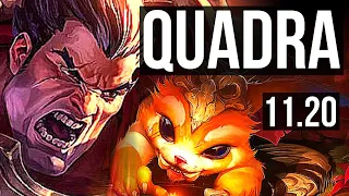 DARIUS vs GNAR (TOP) | Quadra, 400+ games, 1.0M mastery, Godlike, 7/2/3 | BR Grandmaster | v11.20