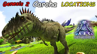 ARK Genesis 2 | BEST Carcharodontosaurus Spawn LOCATIONS